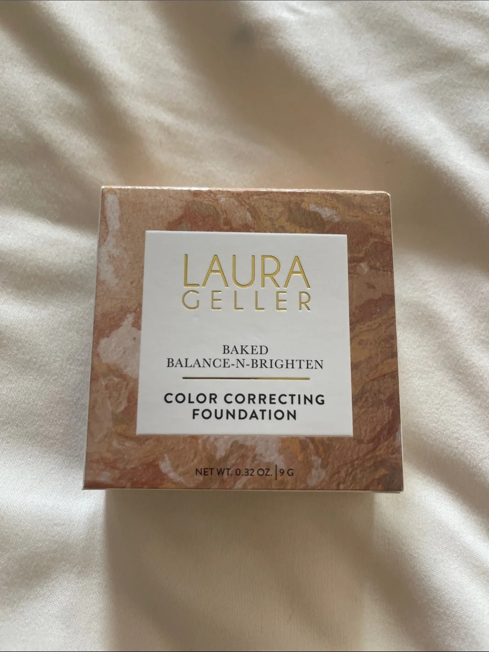 NIB Laura Geller Color Correcting Foundation - Brown Marble Packaging